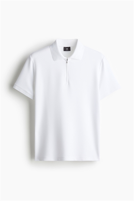 Рубашка-поло Slim Fit с застежкой на молнию 1223102001 - Фото 13534950