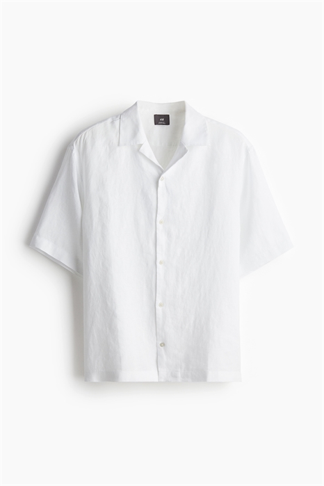 Льняная курортная рубашка расслабленного покроя 1165059007 - Фото 13535011