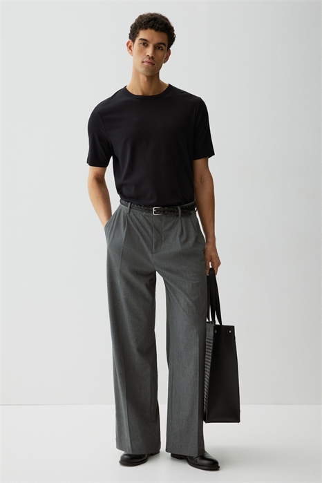 Ребристая футболка Slim Fit 1265084002 - Фото 13535119