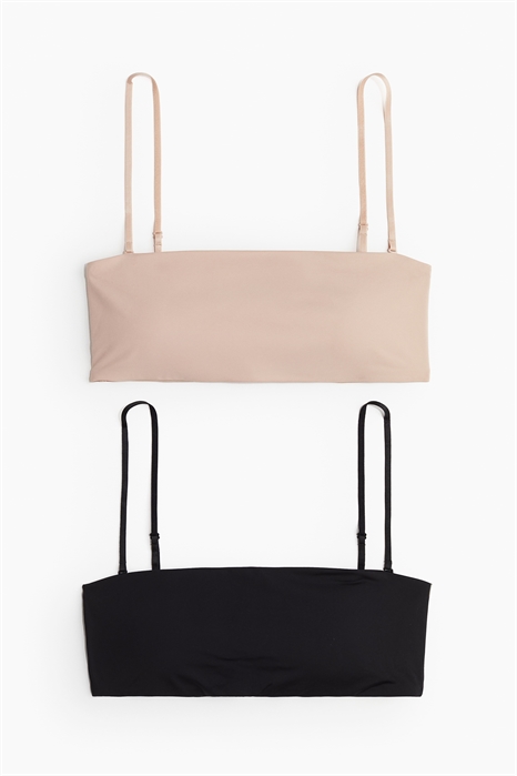 Бюстгальтеры-бандо из микрофибры с мягкой подкладкой 2 шт. 1238128001 - Фото 13535403