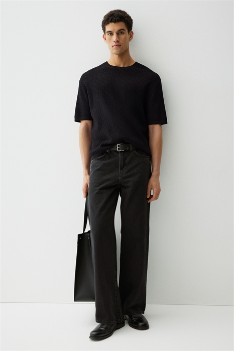 Футболка с текстурной вязкой Regular Fit 1264953002 - Фото 13535956