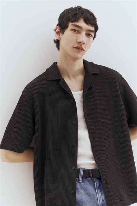 Свободный крой Ребристая курортная рубашка 1273996002 - Фото 13536584