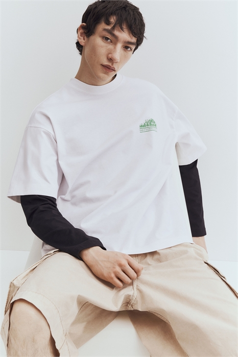 Футболка с принтом Oversized Fit 1269057003 - Фото 13536886