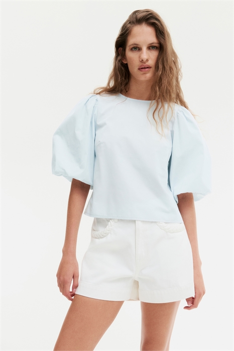 Блузка с пышными рукавами 1269202003 - Фото 13537060