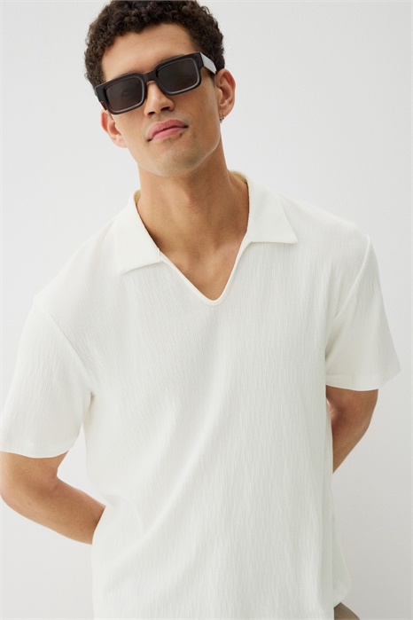 Футболка с воротником Regular Fit 1265101001 - Фото 13537493