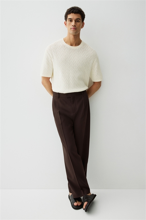 Футболка с текстурной вязкой Regular Fit 1264953001 - Фото 13538163