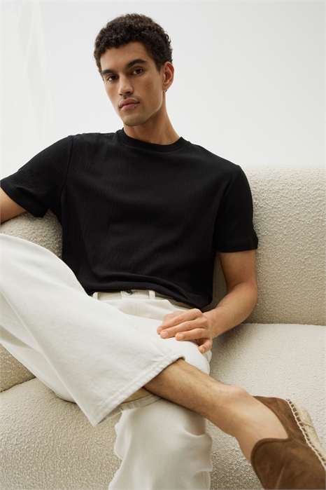 Текстурированная футболка Regular Fit 1265103002 - Фото 13538686