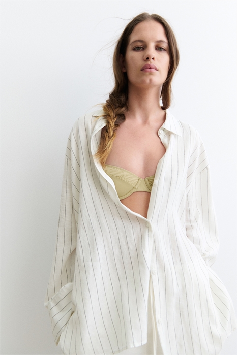 Рубашка из льняного бленда 1278501004 - Фото 13539235