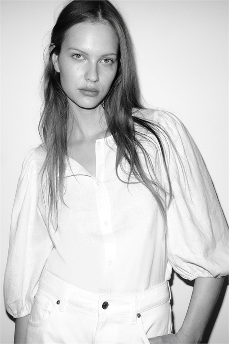 Блузка из льняной смеси 1256527004 - Фото 13543845