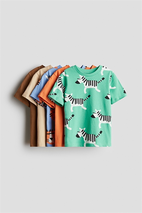 Трикотажная футболка, комплект 5 шт. 1134868015 - Фото 13544384