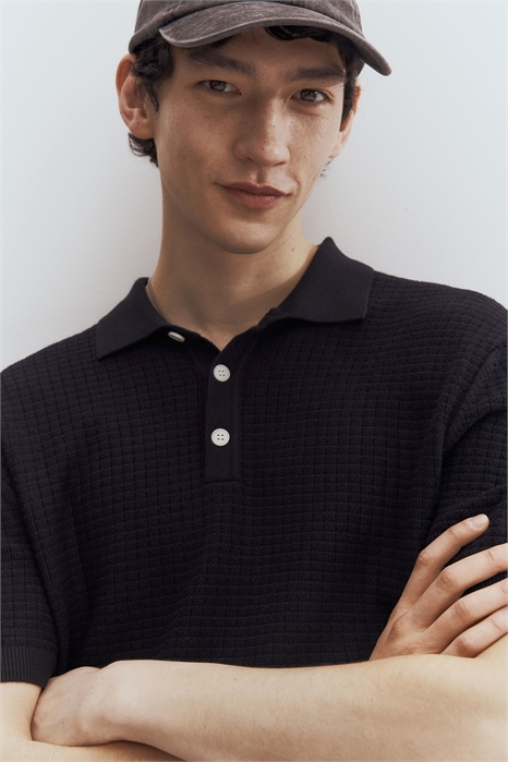 Рубашка-поло Regular Fit из фактурного трикотажа 1238964003 - Фото 13544643