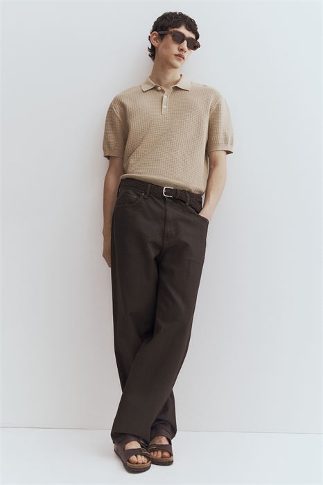 Рубашка-поло Regular Fit из фактурного трикотажа 1238964005 - Фото 13544656