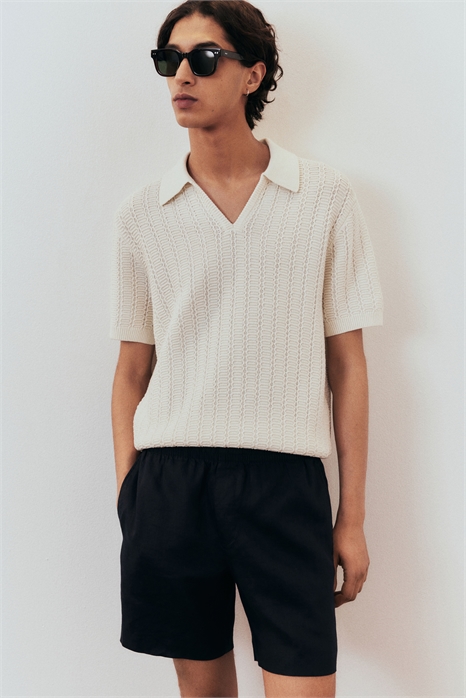 Льняные шорты Regular Fit 1256419005 - Фото 13544780