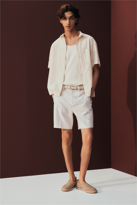 Шорты-чинос Regular Fit из смеси лиоцелла и хлопка 1265970001 - Фото 13545179