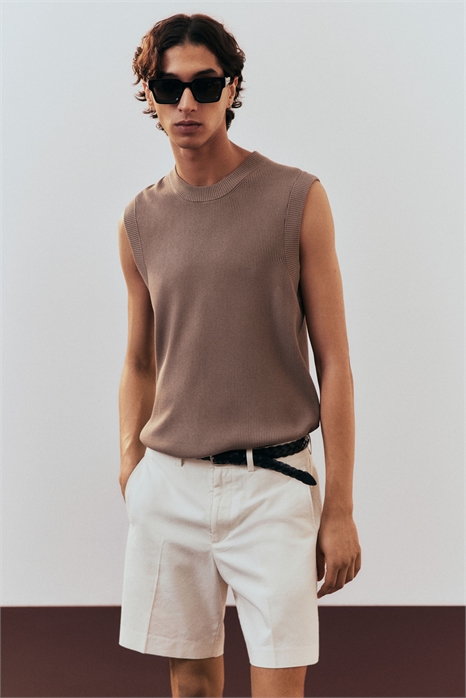 Шорты-чинос Regular Fit из смеси лиоцелла и хлопка 1265970003 - Фото 13545192