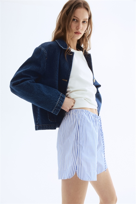 Хлопковые шорты с завязками 1276105006 - Фото 13545832