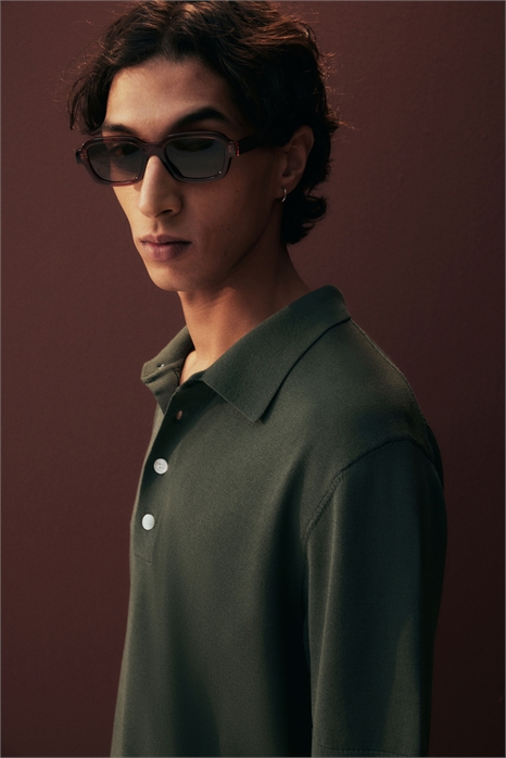 Рубашка-поло Regular Fit из тонкого трикотажа 1276886002 - Фото 13545966