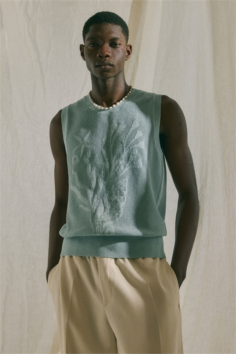 Жилет жаккардовой вязки Slim Fit 1276927002 - Фото 13546020