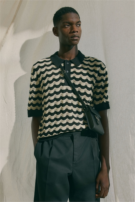 Рубашка-поло Regular Fit из пуантельевого трикотажа 1276944002 - Фото 13546044