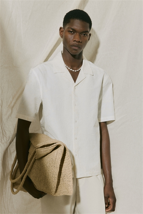 Рубашка с вышитым курортным рисунком 1277501001 - Фото 13546107