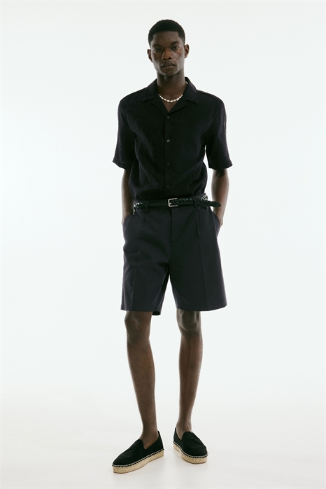 Курортная рубашка с жаккардовым плетением Regular Fit 1277506002 - Фото 13546131