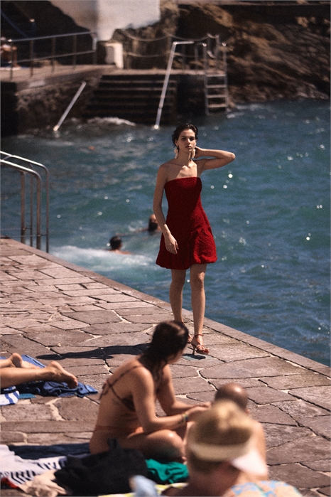 Платье-бандо с подолом Bubble 1283301001 - Фото 13546625