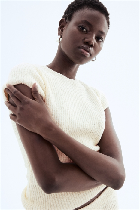 Трикотажный топ в рубчик 1284274001 - Фото 13546703