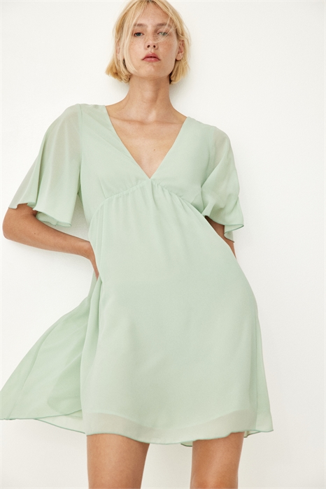 Шифоновое платье с V-образным вырезом 1284564001 - Фото 13546736