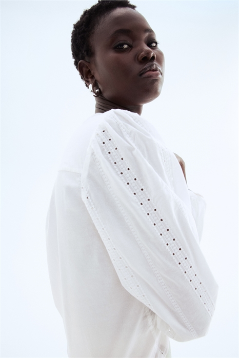 Блузка из хлопка с вышивкой 1284692001 - Фото 13546748