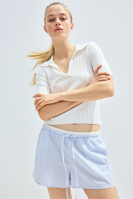 Шорты из хлопкового поплина 1288640001 - Фото 13546966