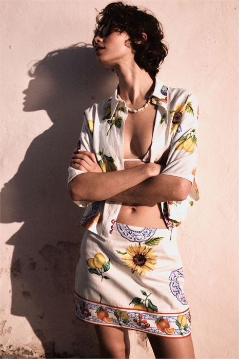 Мини-юбка с принтом 1288650001 - Фото 13546970