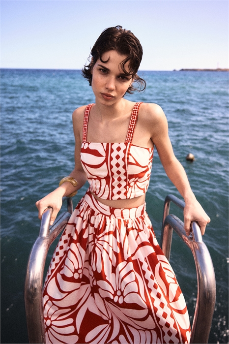 Обрезанный топ из поплина 1288905001 - Фото 13546988