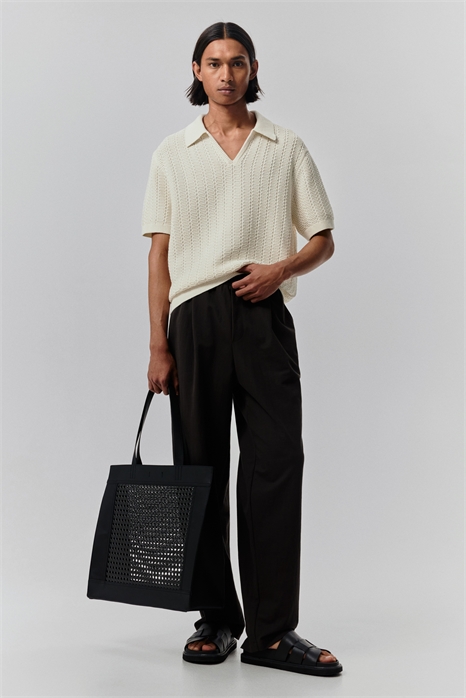 Рубашка-поло Regular Fit из текстурированного трикотажа 1289984001 - Фото 13547060