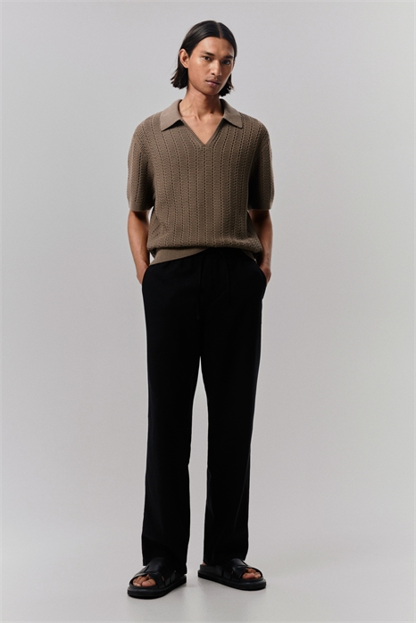 Рубашка-поло Regular Fit из текстурированного трикотажа 1289984003 - Фото 13547071