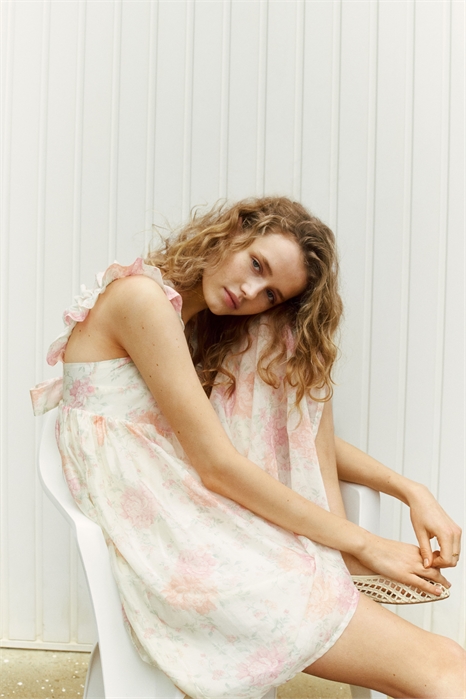 Платье на бретелях с рюшами 1291755001 - Фото 13547170