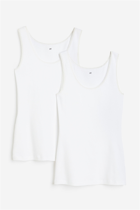 Жилеты с кружевной отделкой в упаковке из 2 штук 1146154002 - Фото 13552147