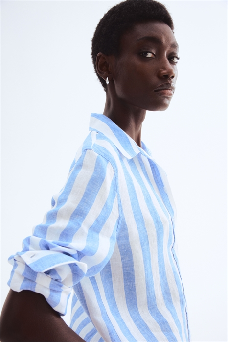 Льняная рубашка 1219107010 - Фото 13554051