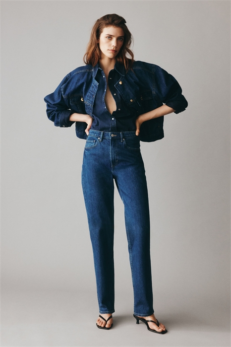 Зауженные прямые джинсы с высокой лодыжкой 1222676008 - Фото 13554077