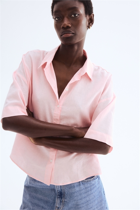 Рубашка из льняного бленда 1256936006 - Фото 13554376