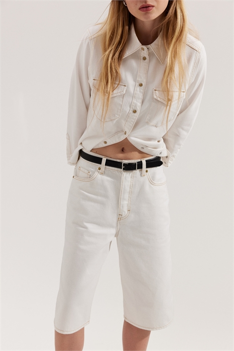 Джинсовые шорты с высоким коленом 1258582007 - Фото 13554416