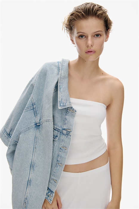 Комплект из двух частей: топ и брюки с ребристой отделкой 1265787002 - Фото 13554705