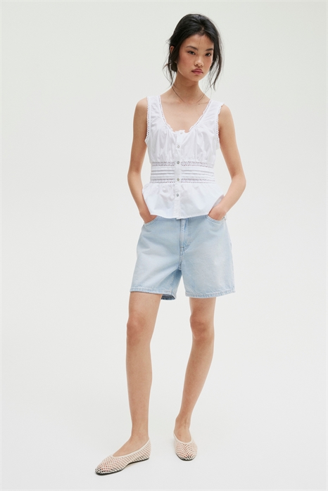 Высокие джинсовые шорты 1266261009 - Фото 13554774