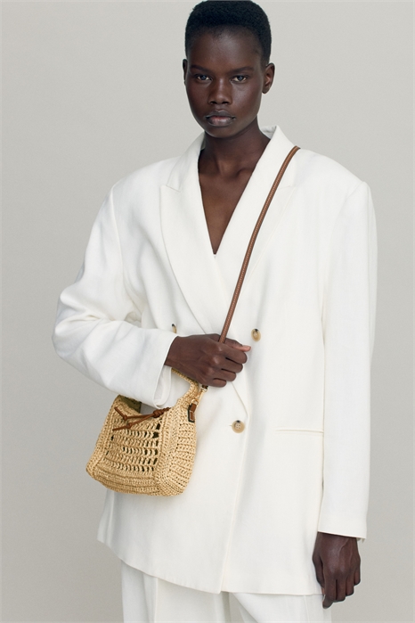 Соломенная сумка кроссбоди 1269278001 - Фото 13554901