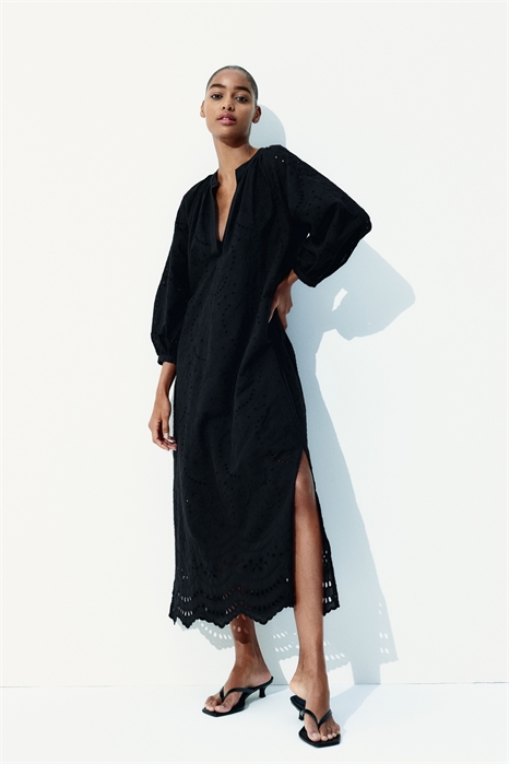 Платье с завязывающимся поясом Broderie anglaise 1274293002 - Фото 13555308