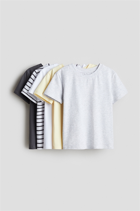 Топы из хлопкового джерси в упаковке из 5 штук 1275981005 - Фото 13555467