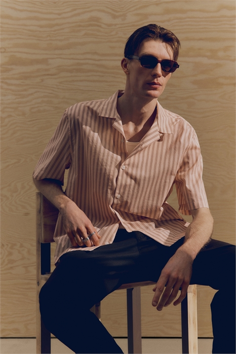 Хлопковая курортная рубашка Regular Fit 1276825008 - Фото 13555673