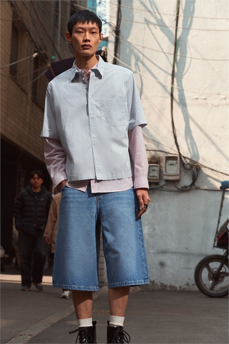 Рубашка Oversized Fit с короткими рукавами 1277325002 - Фото 13555723