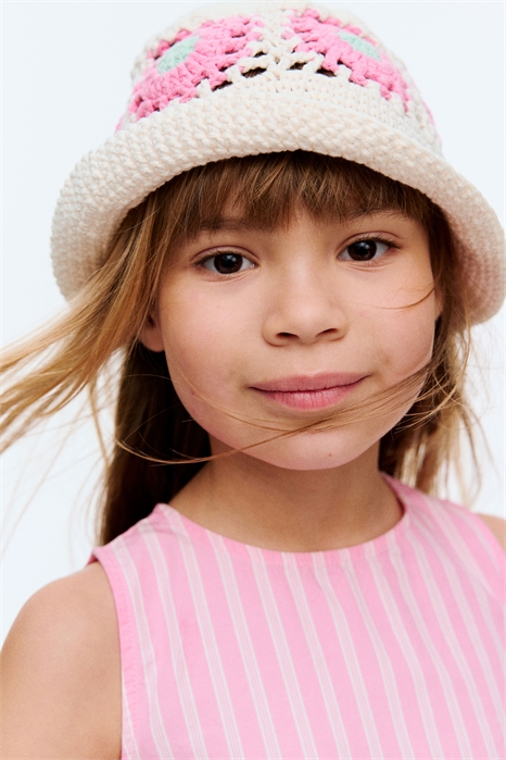 Шапка-ведро с вязаным узором 1277713001 - Фото 13555797