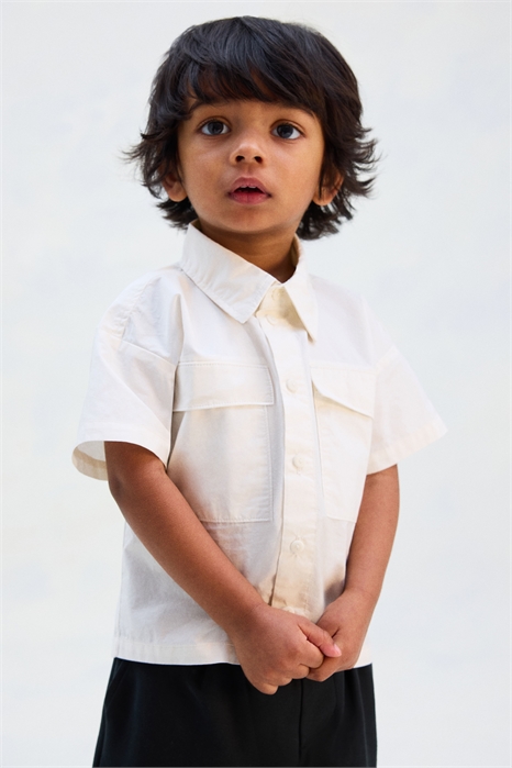 Хлопковая рубашка оверсайз 1277967001 - Фото 13555824