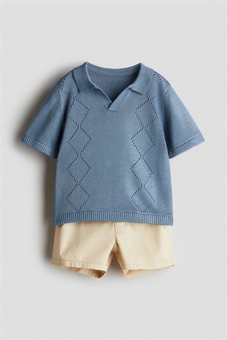 Комплект из двух частей: рубашка-поло и шорты 1278447001 - Фото 13555872